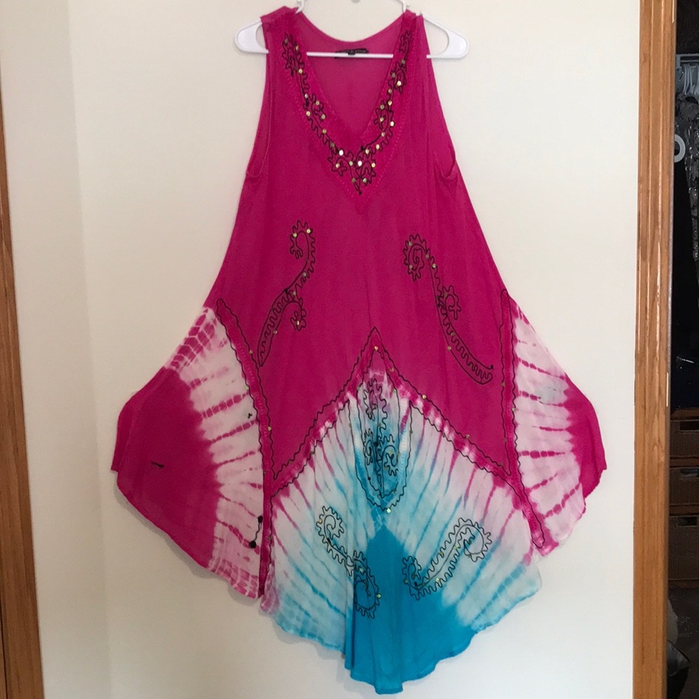 Just Be Gauze sleeveless Coverup or Summer dress